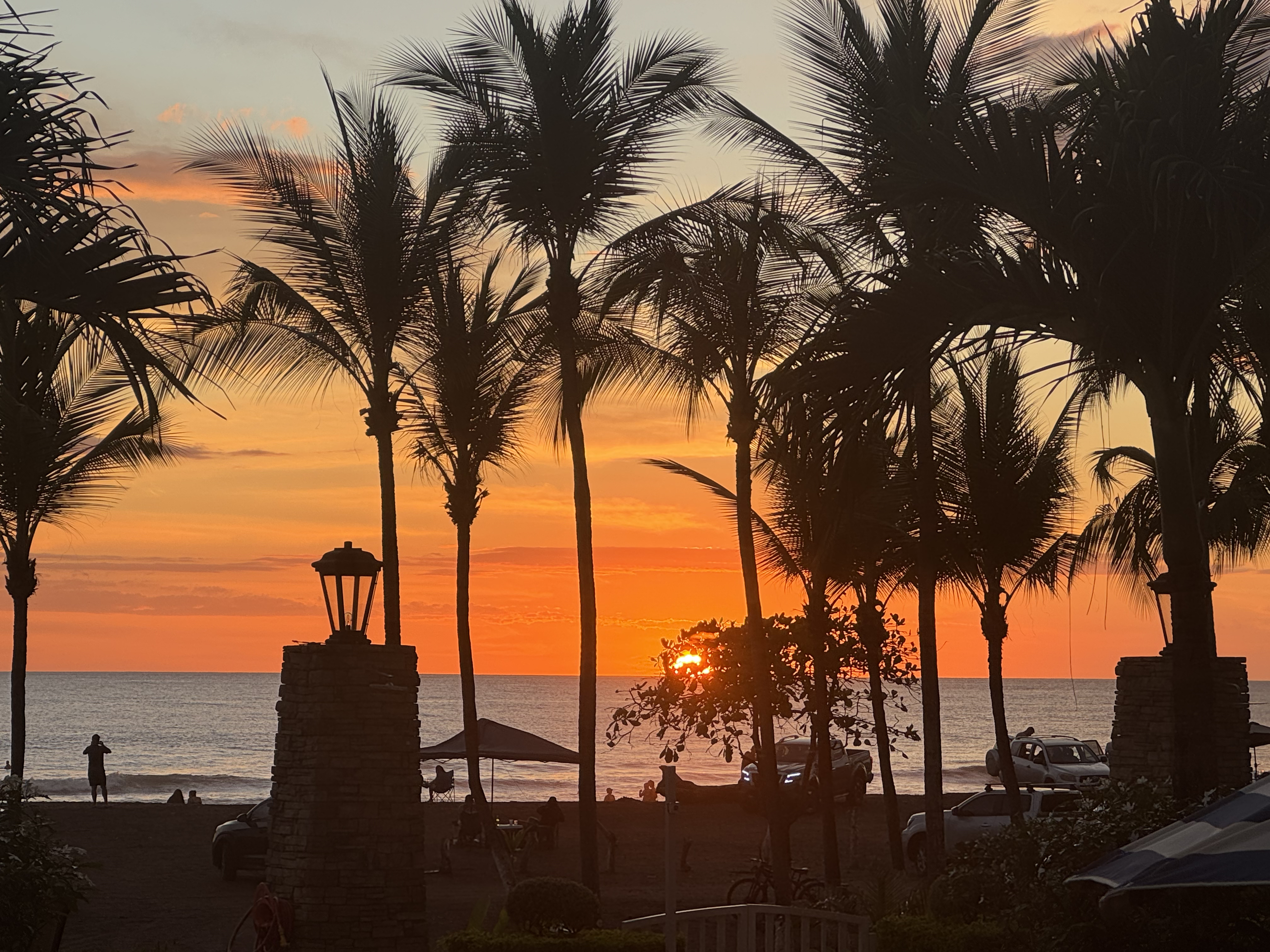 A beautiful sunset over Jaco Beach